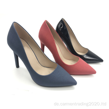 Damenmode sexy Stilettos spitzer Zeh Damen Wildleder